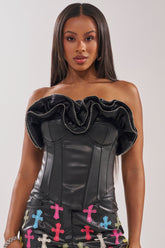 DON'T MESS RUFFLE CORSET