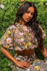 GARDEN PARTY FLORAL BLOUSE