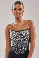 NEVER YOURS ALL OVER PEARL CORSET