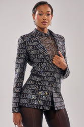 J'ADORE EMBELLISHED BLAZER