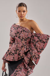 SO MUCH IN LOVE BROCADE BLOUSE