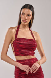 FALLING IN LOVE RHINESTONE BLOUSE