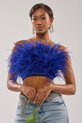 BRIGHT LIGHTS FEATHER TOP