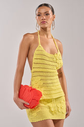 LETS GO TO THE BEACH CROCHET HALTER NECK