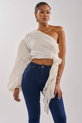 GROOVY BABY SIDE TIE BLOUSE
