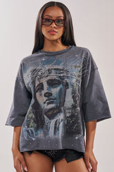 FIRST ROW DIVINE RIGHT FRENCH TERRY TEE