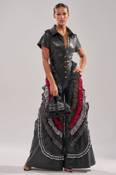 MAIN CHARACTER ENERGY PU JUMPSUIT