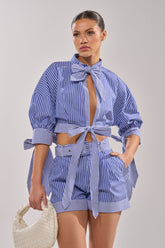 GUESS WHO POPLIN BLOUSE