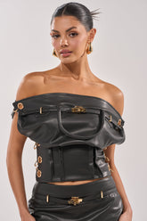 MONEY TALKS OFF THE SHOULDER TOP