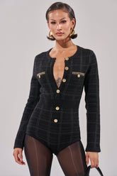 HOLIDAY TIME PLAID ROMPER