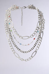 TAKE A NOTE SILVER NECKLACE