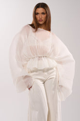 PRETTY GIRL PROBLEMS BLOUSE IN WHITE