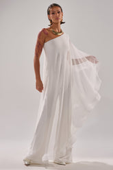 SANDO MESH JUMPSUIT IN WHITE