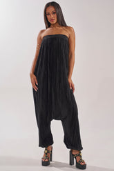 FROM THE CITY DROP CROTCH JUMPSUIT IN BLACK