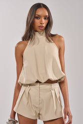 UBAE LEATHER TOP