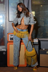 BUCKIN' EMBROIDERED DENIM JEANS
