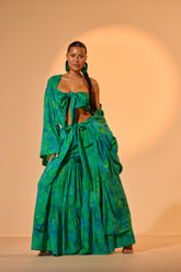 INTO THE GARDEN DUSTER IN GREEN