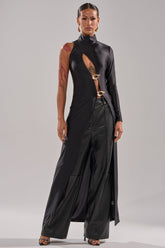 ITS TIME TO CELEBRATE SATIN TURTLE NECK BLOUSE