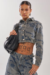 I THINK YOU WANNA KNOW DENIM BUTTON DOWN