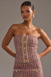 TRUTH OR DARE TWEED CORSET