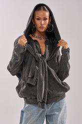COOL GAL TIE SWEATSHIRT