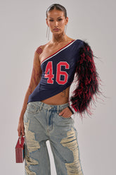 SUPERBOWL PARTY ONE SLEEVE TEE