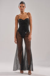 HARDEST TO LOVE MESH JUMPSUIT