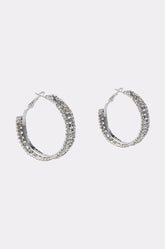 RAZZLE DAZZLE HOOP IN SILVER