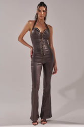JOURDAN PU JUMPSUIT
