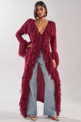 CAN'T GET ENOUGH FRINGE CARDIGAN