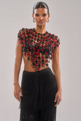 RUBY RHINESTONE BLOUSE