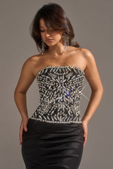 QUEEN OF THE NIGHT RHINESTONE CORSET