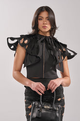 SEGA BLOUSE IN BLACK