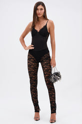 ACTING BRAND NEW LACE JUMPSUIT WITH CORSET BELT