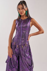 ROYALTY BROCADE CORSET TOP