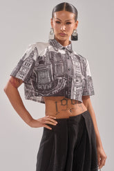 ALL OVER THE CITY BUTTON DOWN
