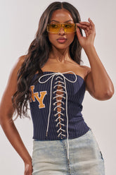 COURTSIDE LACE UP CORSET