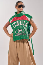 CATCHING FLIGHTS EMBROIDERED VEST