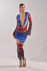 BOOM BOOM MESH MAXI SKIRT