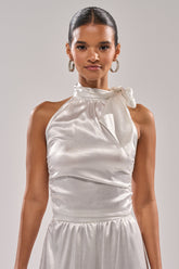 LEAVE ME ALONE SLINKY METALLIC BLOUSE