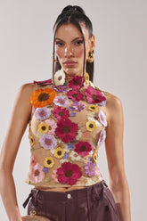 WHERE THIS FLOWER BLOOMS MESH TOP