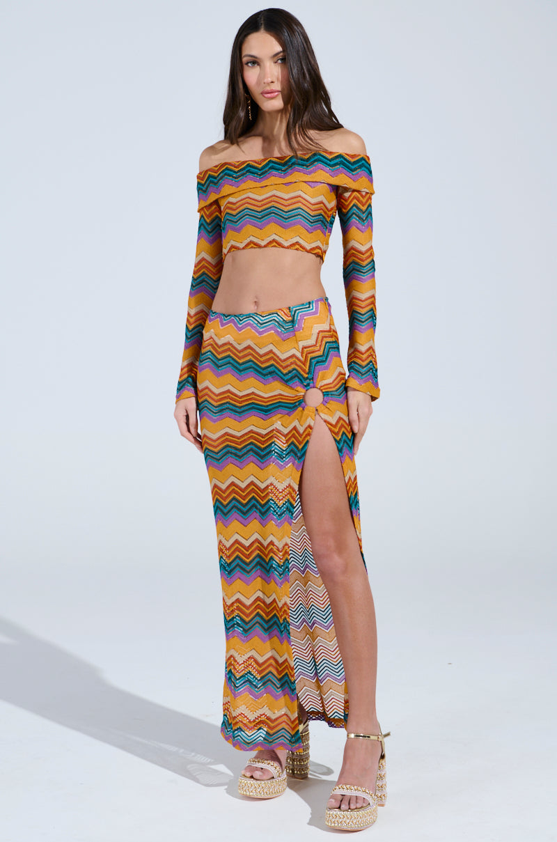 OH SO ZIGGY CROCHET OFF THE SHOULDER TOP