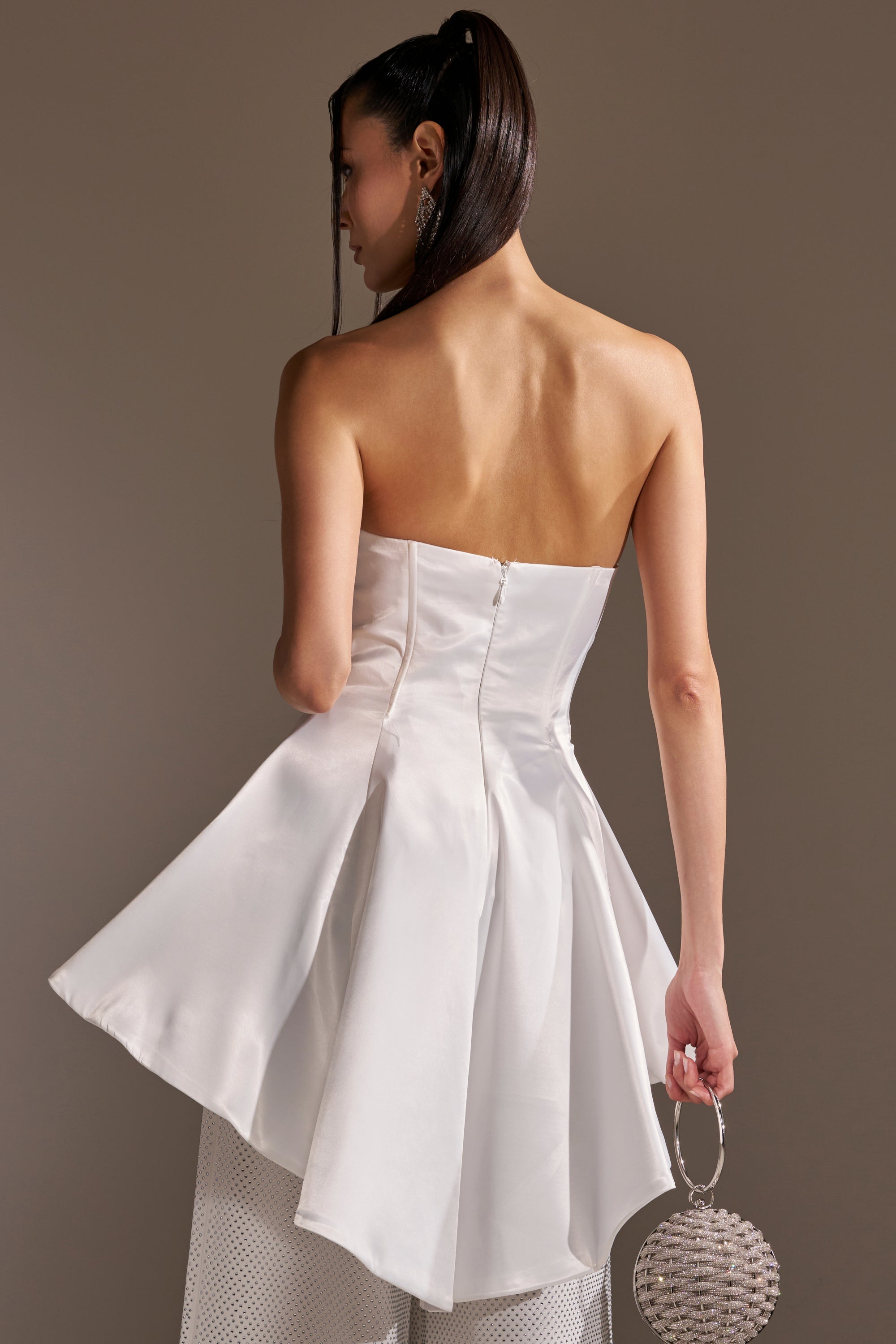 PRETTY PLEASE SATIN CORSET