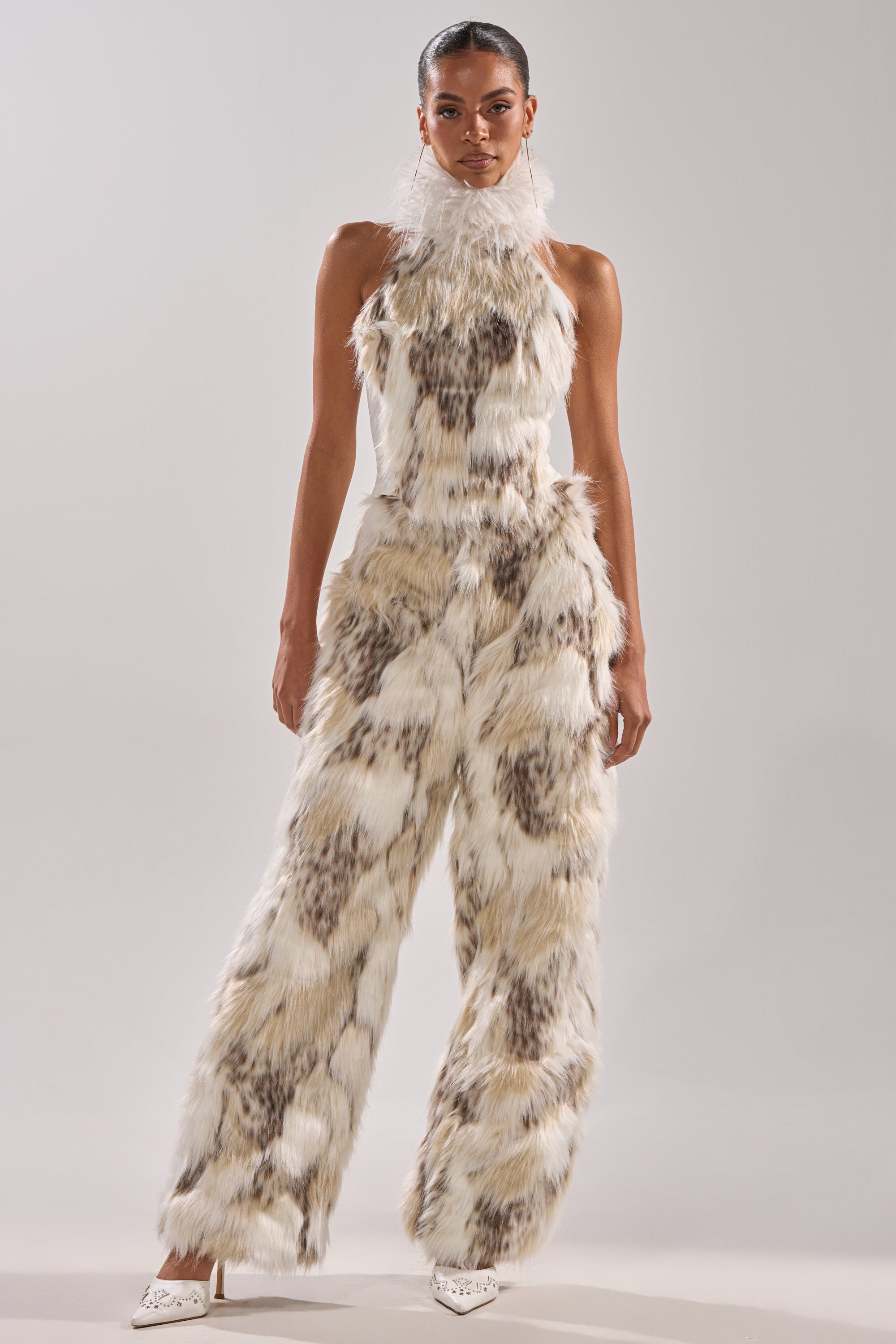 FLINTSTONES MOCK NECK FUR TOP