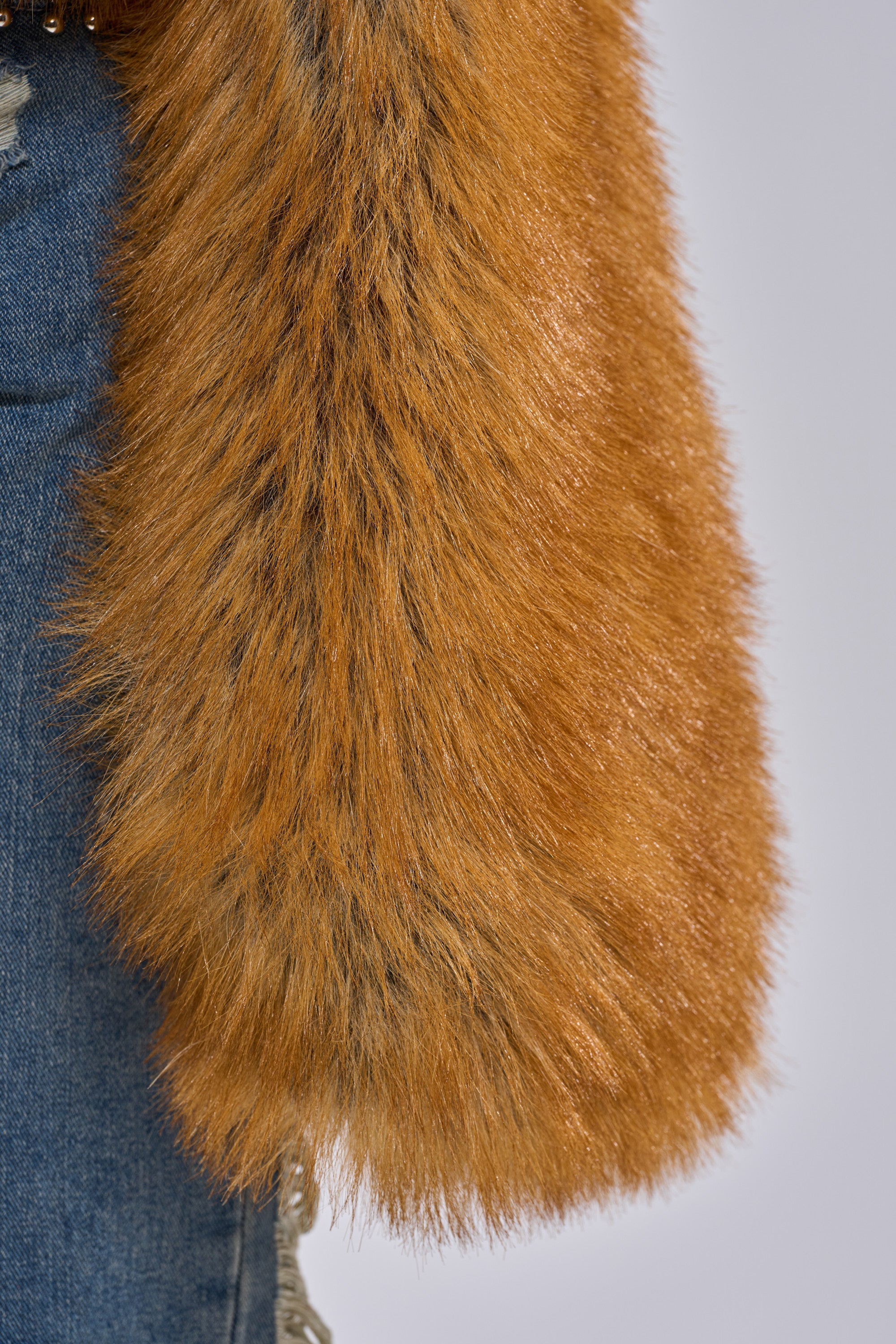SNOW DAY FAUX FUR SWEATER