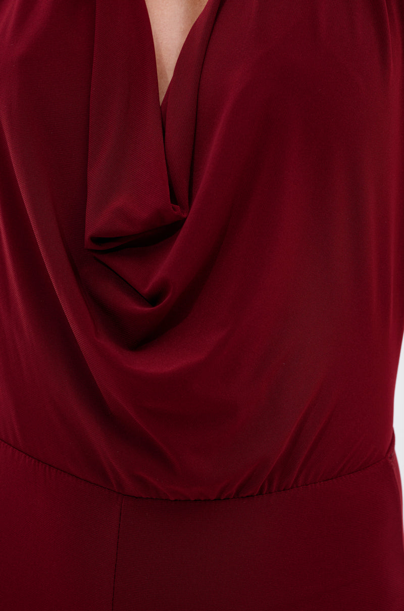 LIKE MAGIC JUMPSUIT IN BURGUNDY