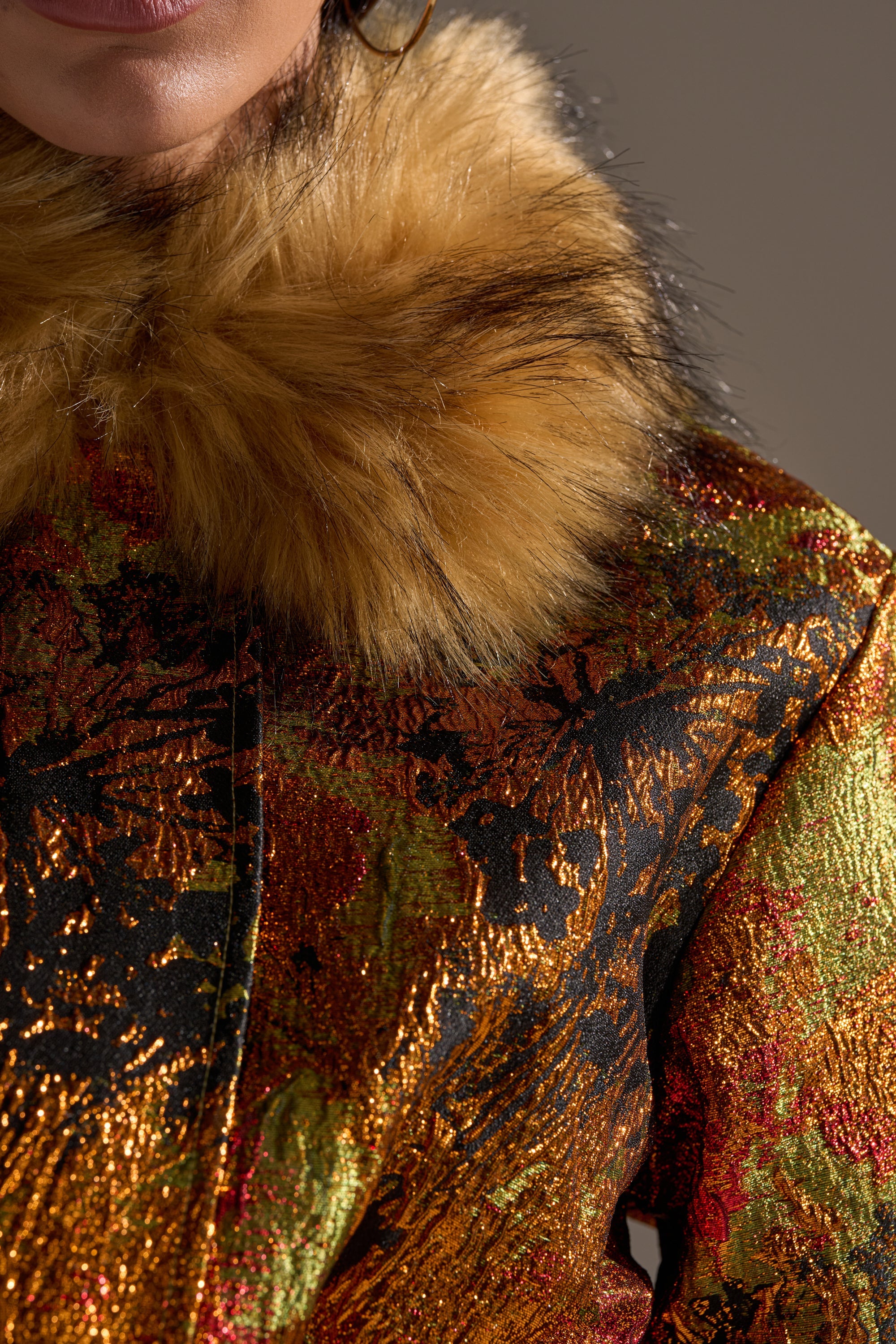 TWIN FLAME BROCADE BOMBER