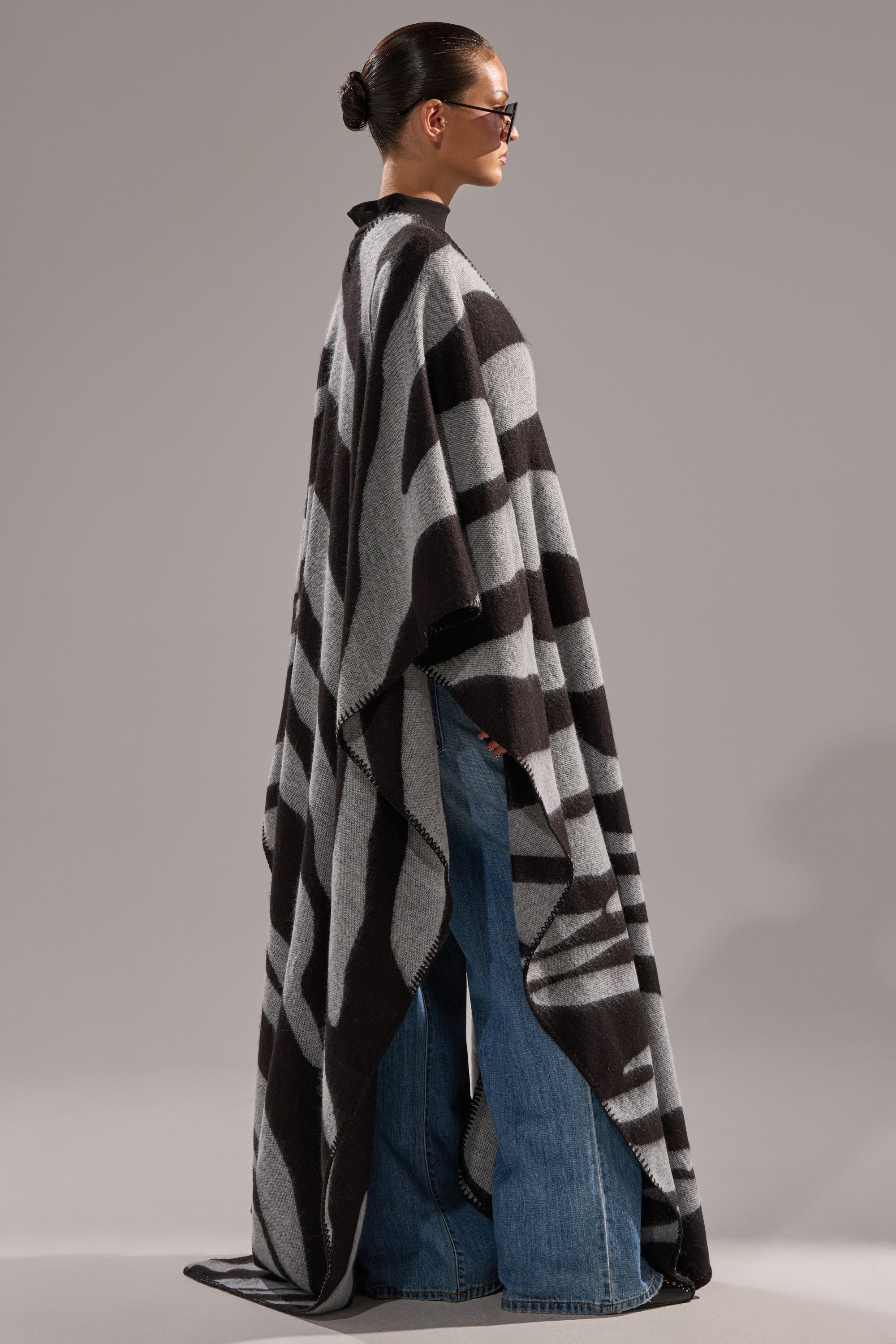 WILD ONE KNIT MAXI PONCHO